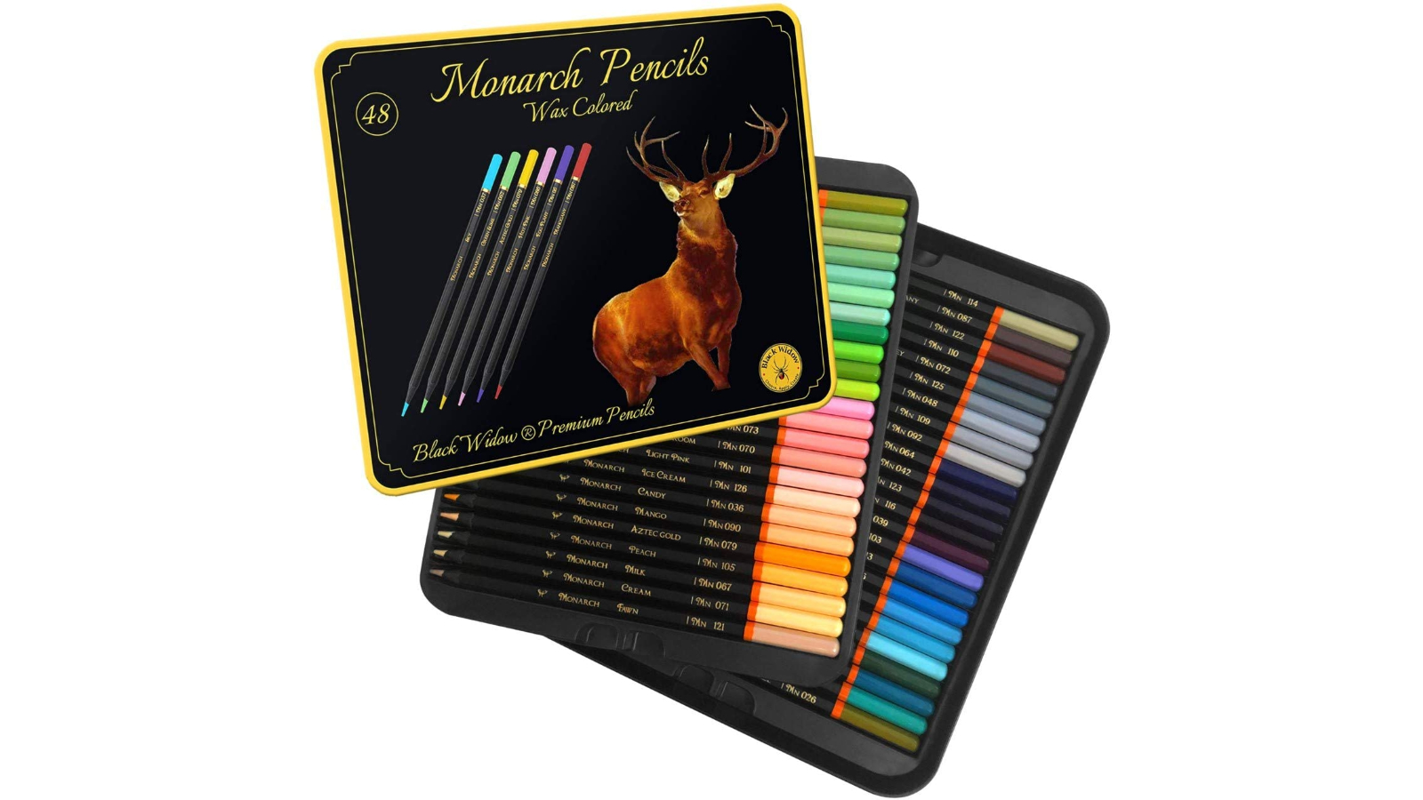 Best coloured pencils: Monarch Premium Grade Black Widow Coloured Pencils