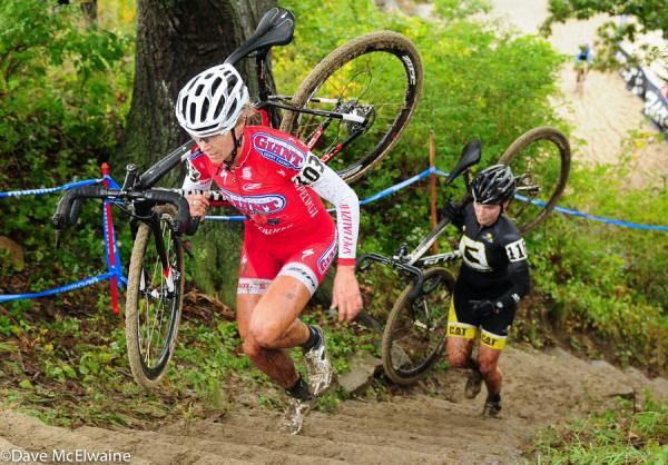 Meredith Miller (California Giant Berries) running the hill