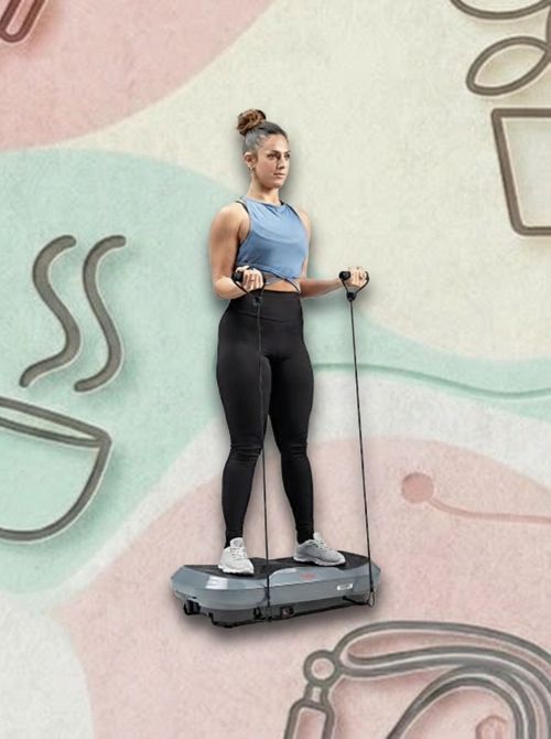 Vibration Plate With Resistance Bands