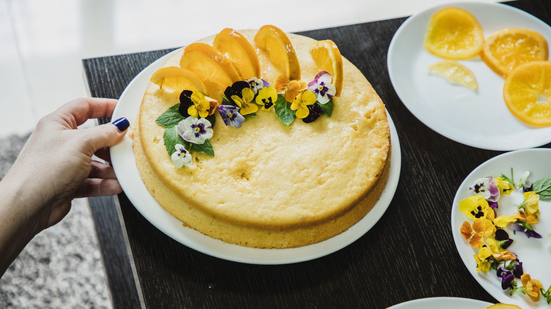 A sugar-less lemon cake