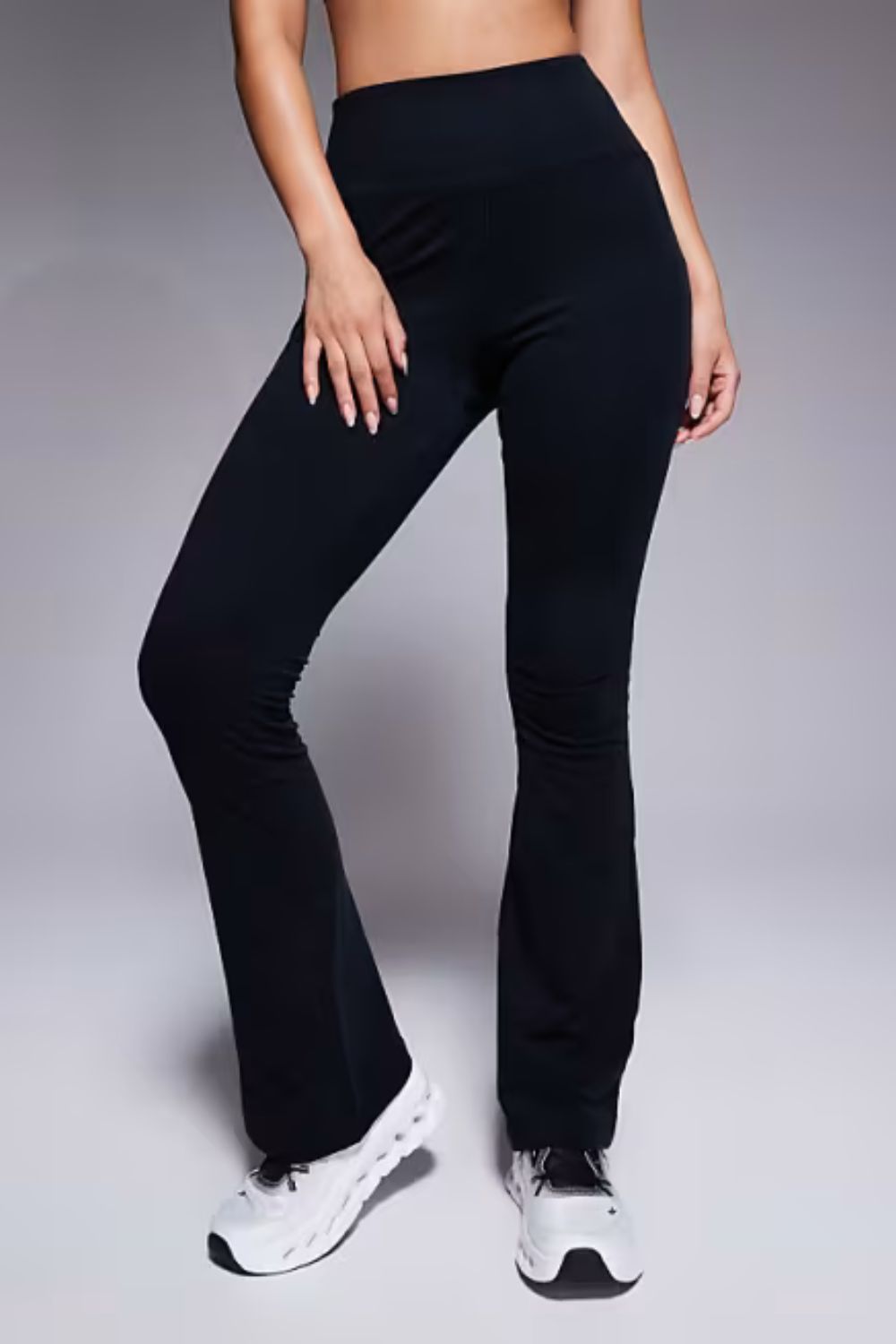 4505 Petite Icon soft touch high waist slim kick yoga legging in black
