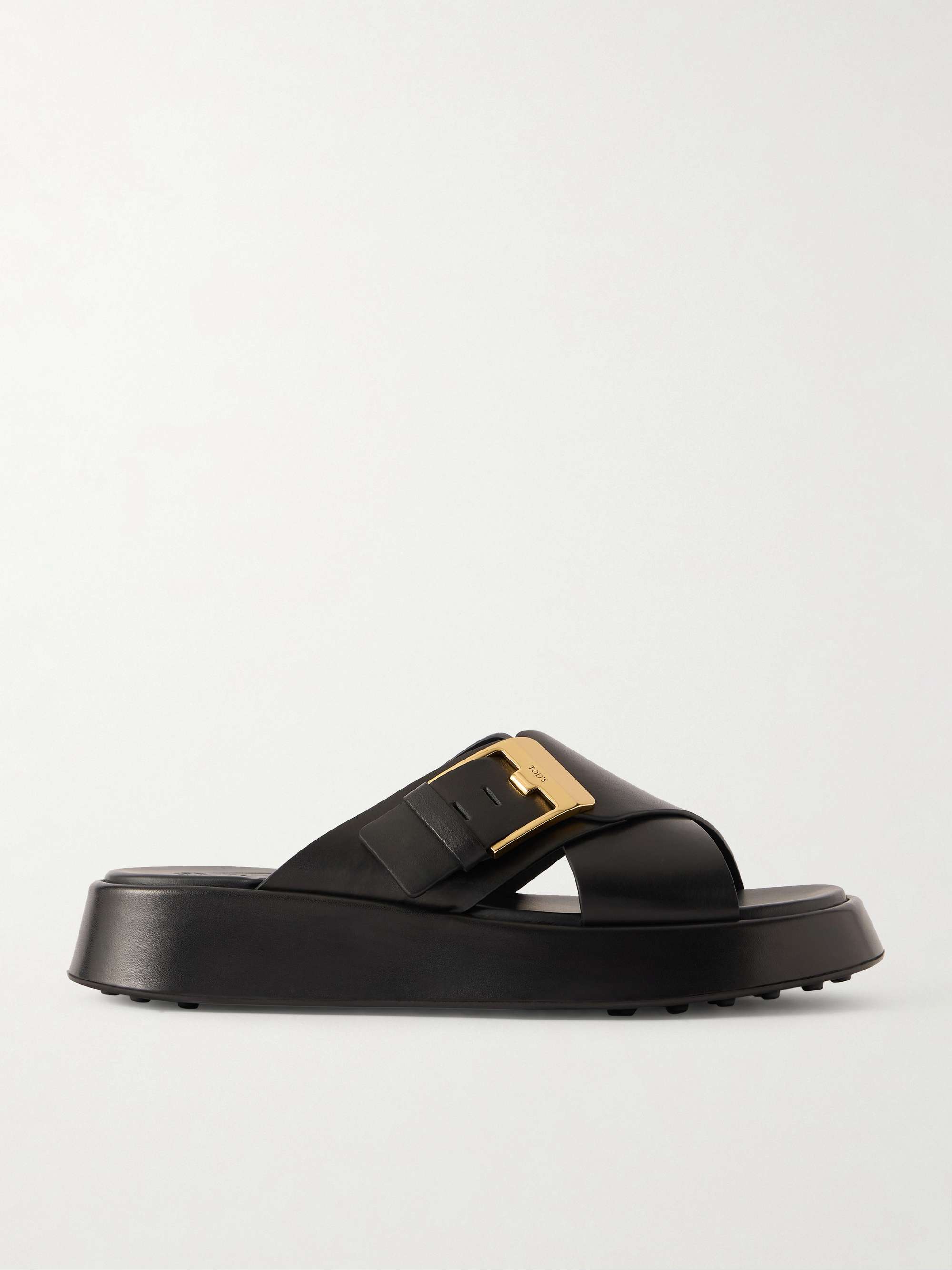 Buckled Leather Sandals