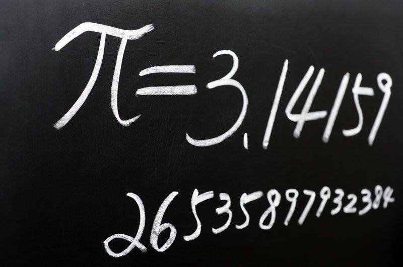 Pi, the mathmatical constant, is a never-ending irrational number.