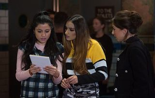 EastEnders Iqura Ahmed and Habiba Ahmed and Ruby Allen