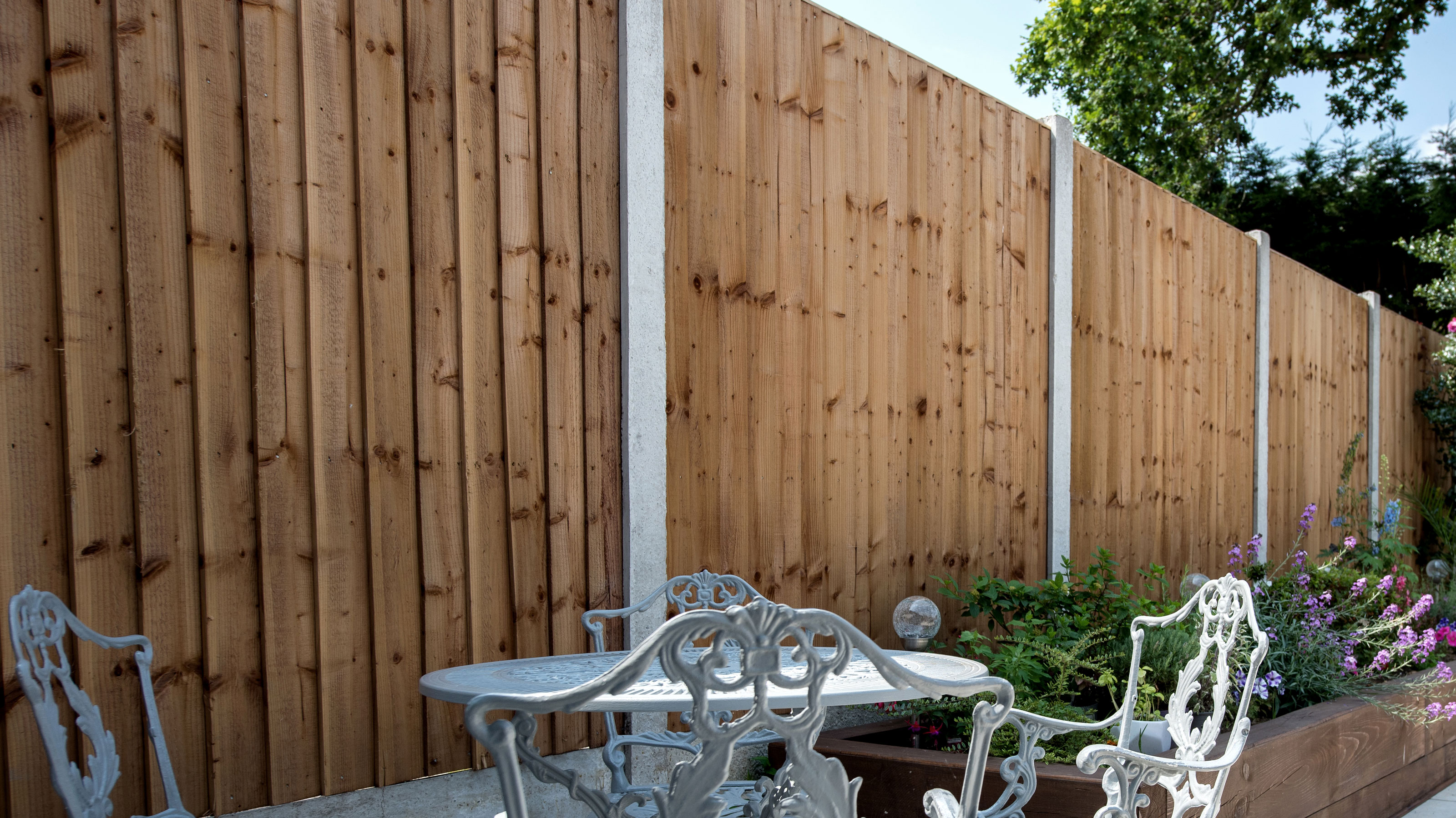 4' Tall Straight Picket Fence