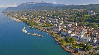 Évian-les-Bains is one of the most famous spa towns in France