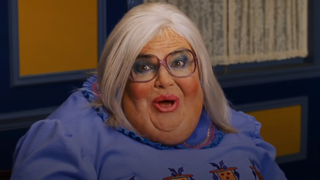 Jack Black dressed up as a woman in a fake trailer before Tropic Thunder.