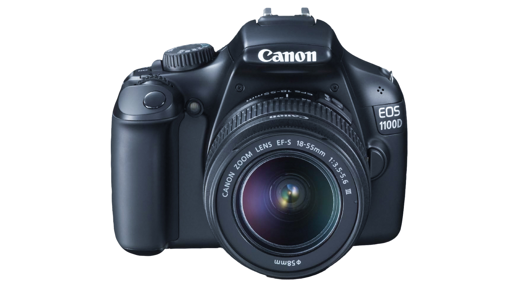 Canon EOS 1100D against a white background