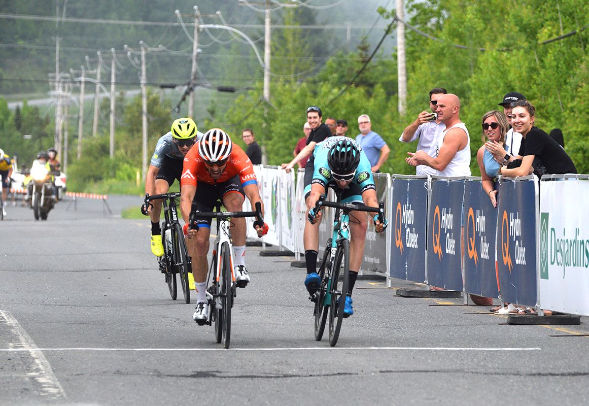 Ty Magner beats Nick Zukowsky to win stage 1 at Tour de Beauce