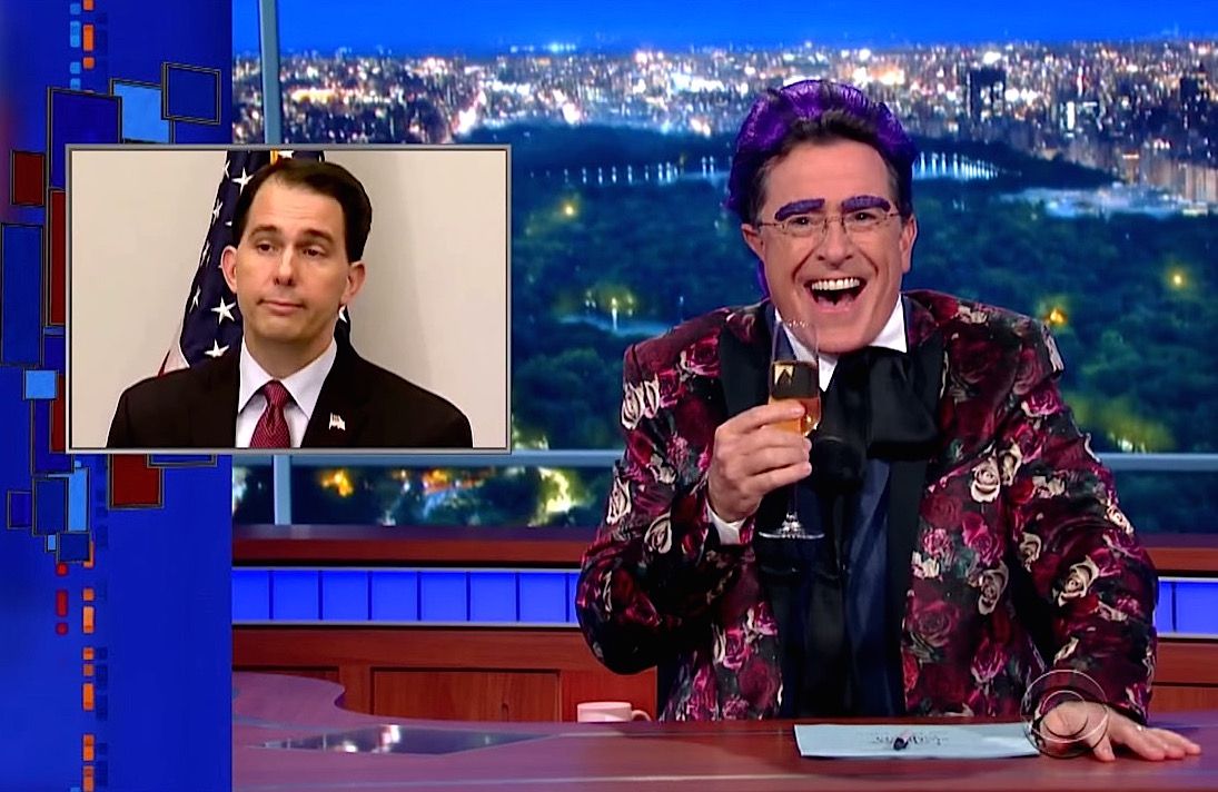 Colbert&amp;#039;s The Hungry for Power Games, Scott Walker edition