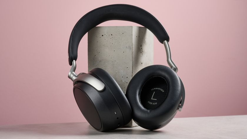 Sennheiser HDB 630 leaning against stone
