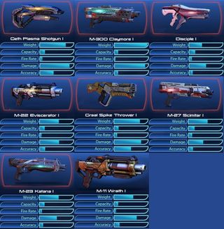 Mass Effect 3 weapons