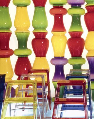 'La Bohème' stools-cum-pots and 'Upper' ladders