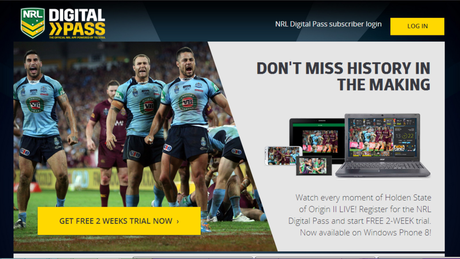 Telstra Official 2014 NRL App