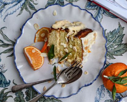 Clementine and almond cake with clementine creme diplomat. Photograph: Melanie Johnson/Country Life
