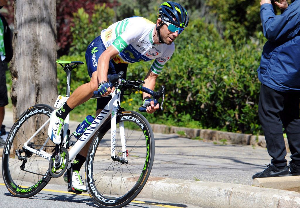 Alejandro Valverde (Movistar) during the final day circuit race
