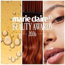 collage of skin hair and makeup for the marie claire beauty awards 2026
