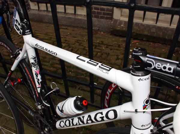 Multi-sided tubing is featured on Sacha Modolo's (Colnago-CSF Inox) new Colnago C59.