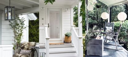 front porch lighting ideas in three houses