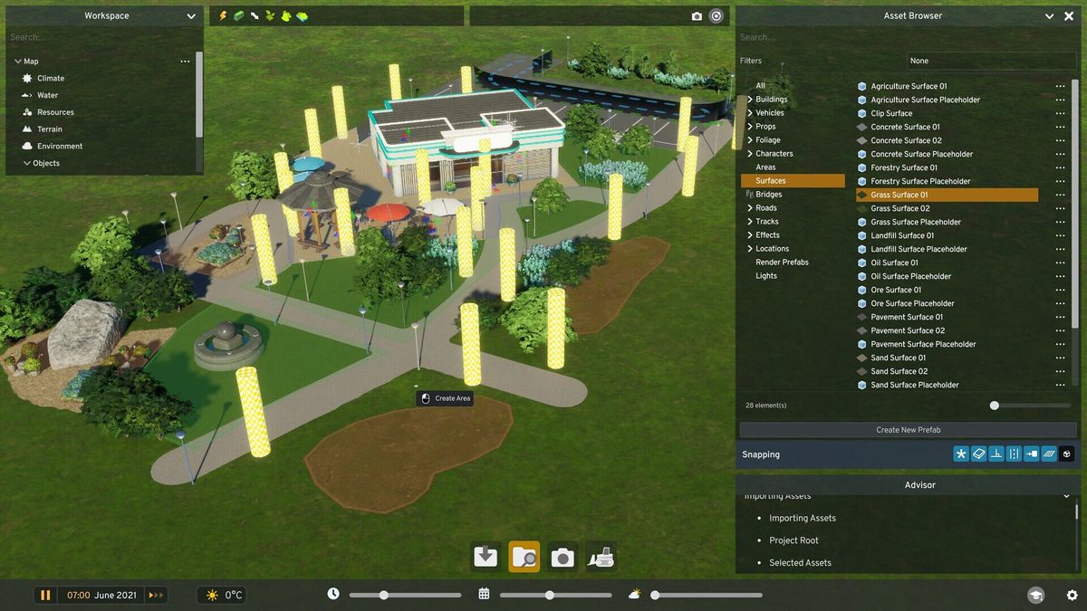 An image of an asset being created in Cities: Skylines 2