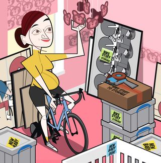 Illustrations alongside sex and cycling feature