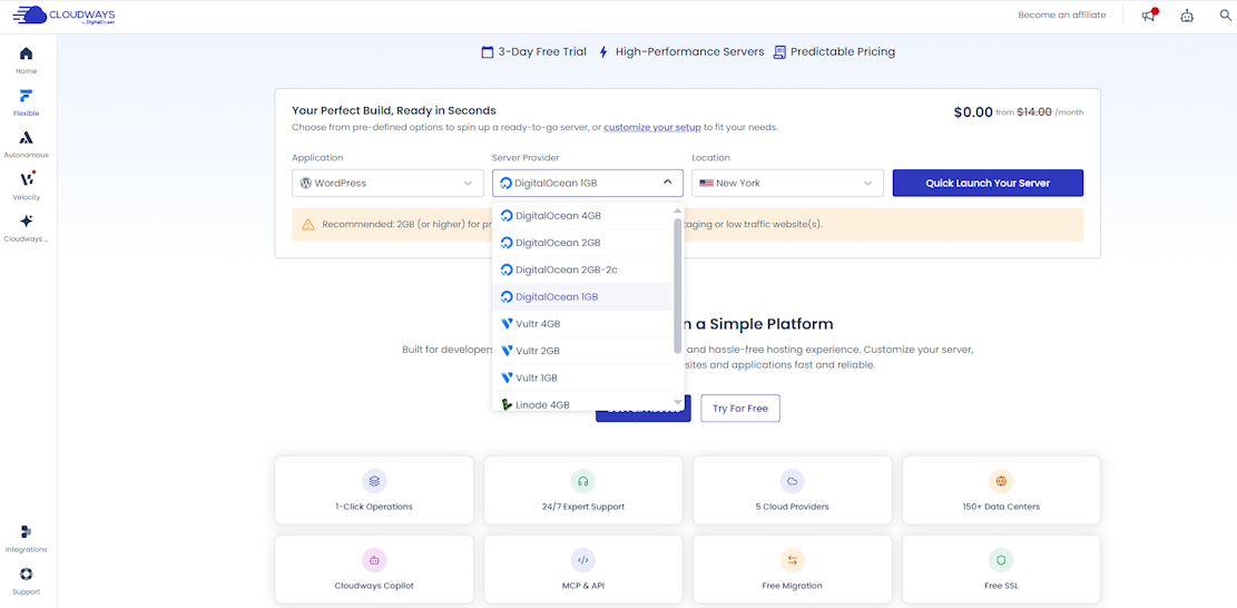 Testing out Cloudways for our review