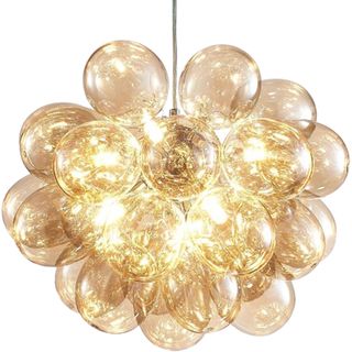 glass ballooon statement light