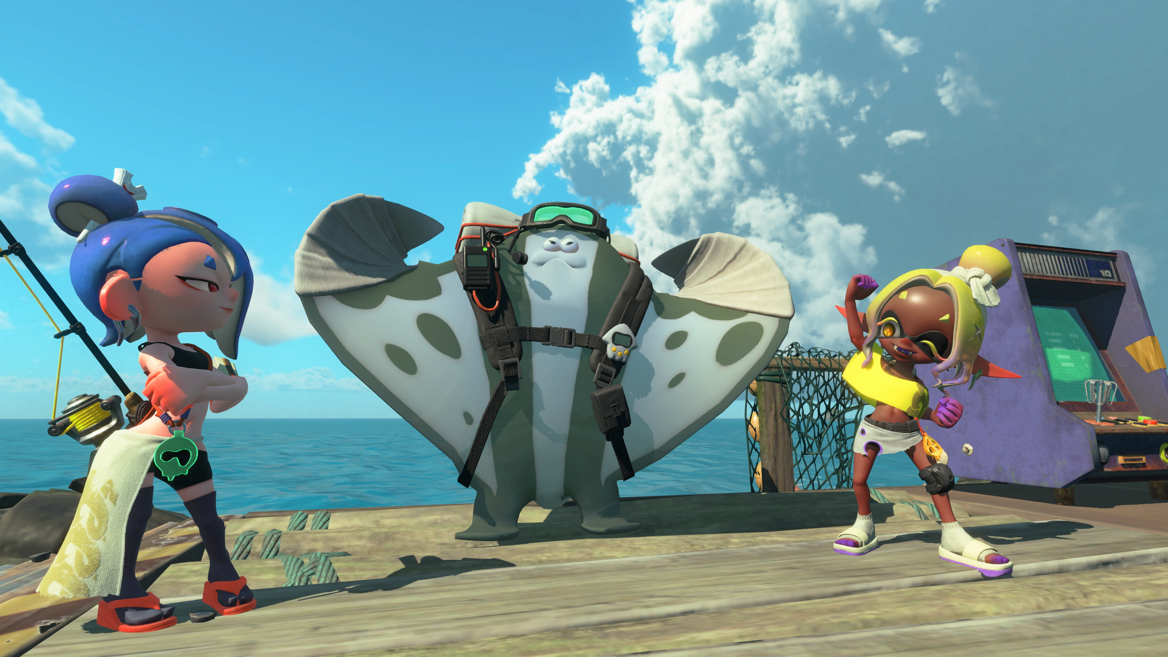 Splatoon Raiders colourful characters