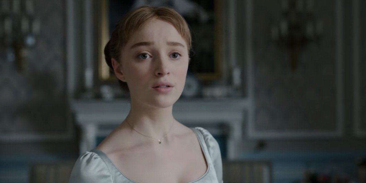 Phoebe Dynevor as Daphne Bridgerton in Bridgerton.