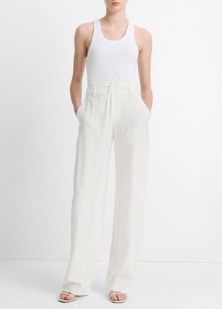 Double-Waistband Drawstring Pant