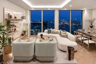 The Haydon penthouse living space