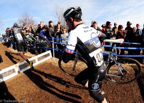 Jon Page (Planet Bike) chasing Tim Johnson
