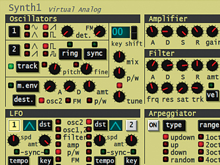 In a subtractive synth, it all starts with the oscillators.