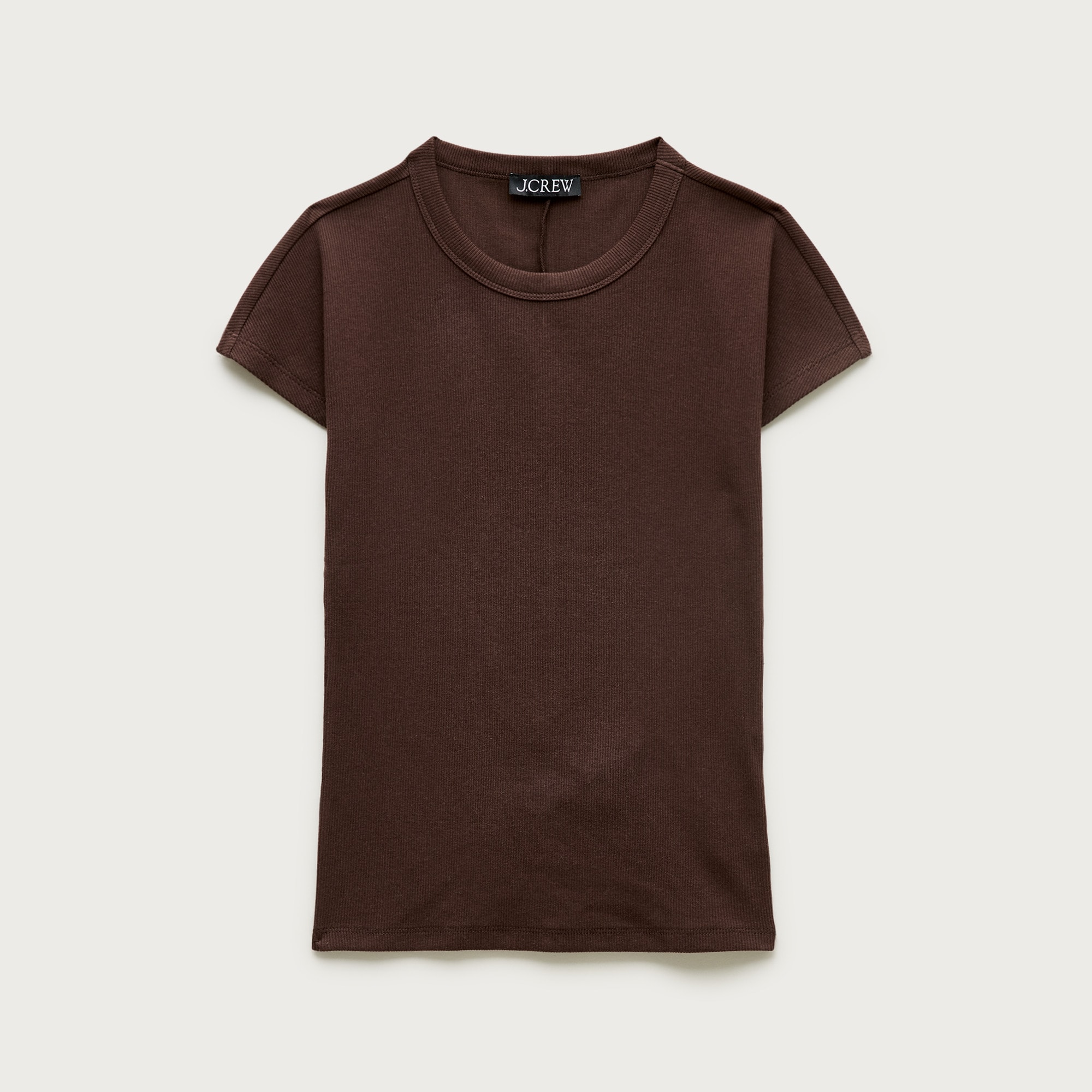 Perfect Rib Dolman-Sleeve T-Shirt