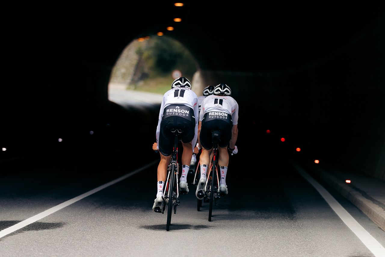 Team Sunweb training in K&uuml;htai, Austria in July after the coronavirus pandemic halted the road season