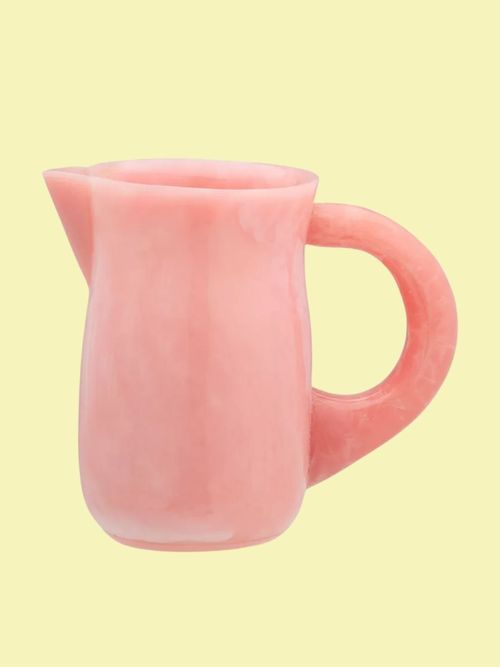 Marbled-Effect Resin Lemonade Jug