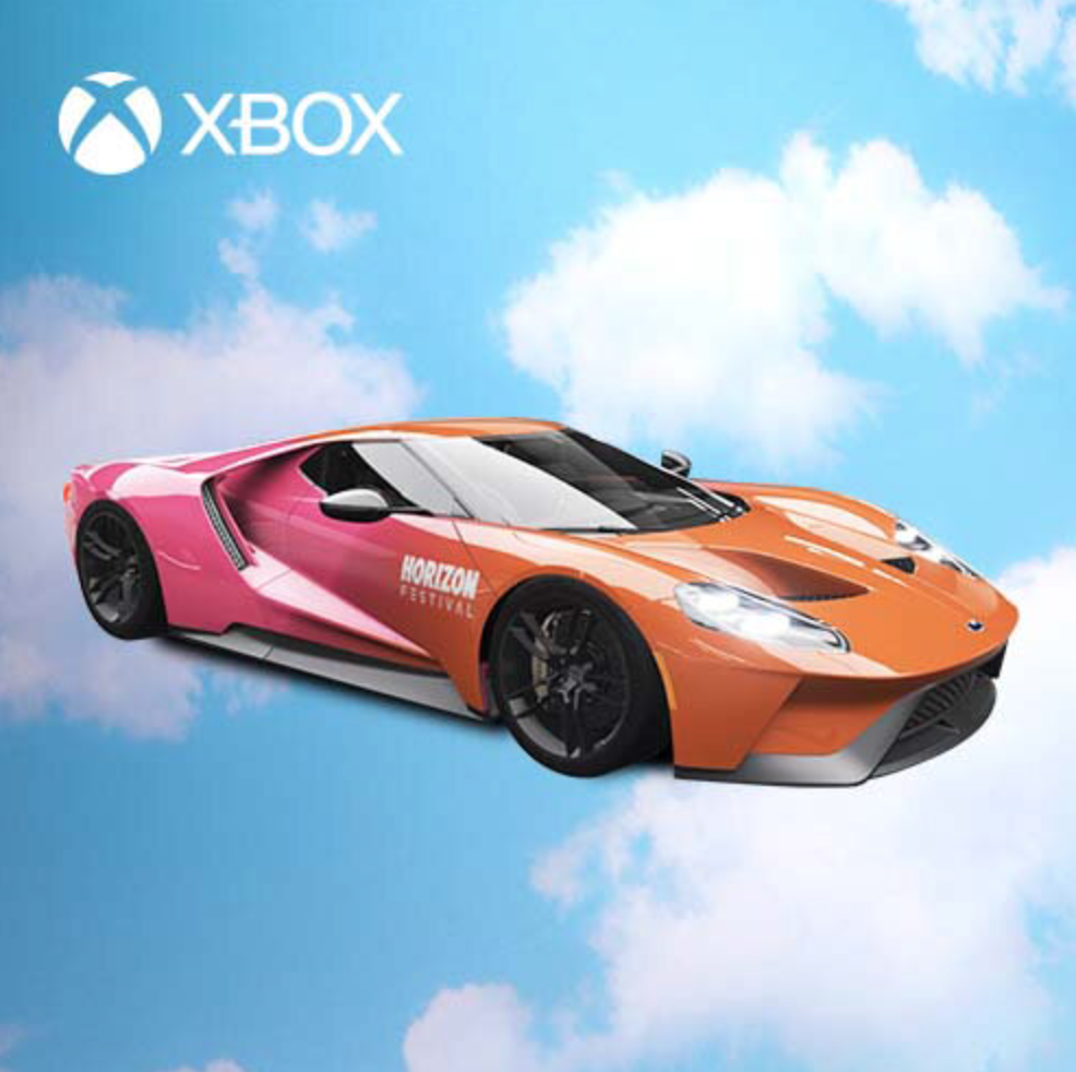 The exclusive in-game unlockable skin for Forza