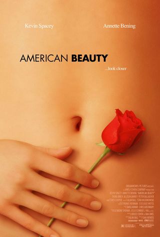 The poster for American Beauty references its most memorable scene