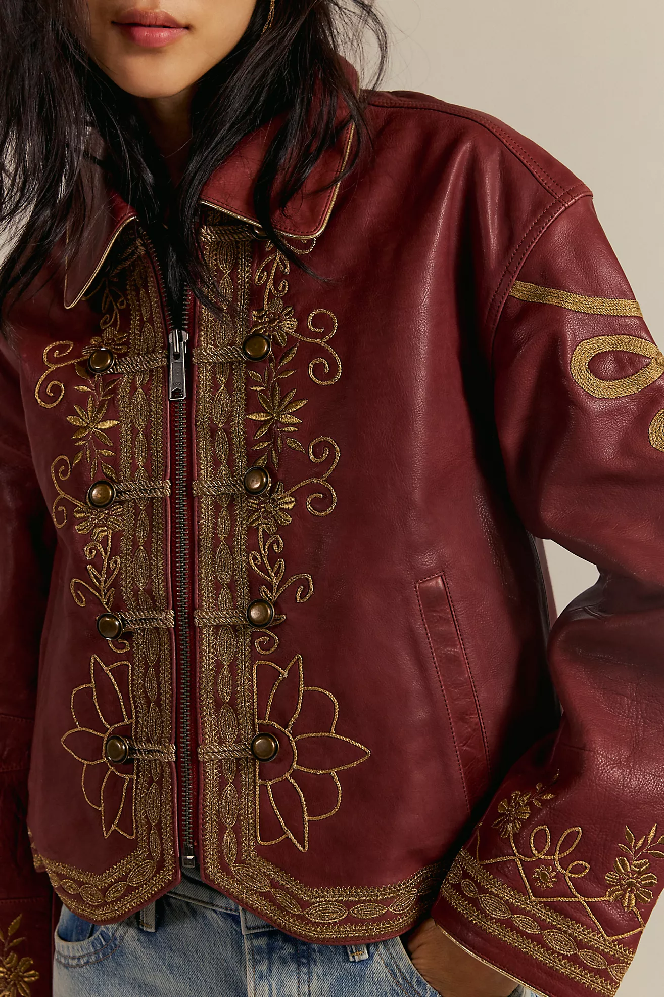 We the Free Lana Leather Jacket