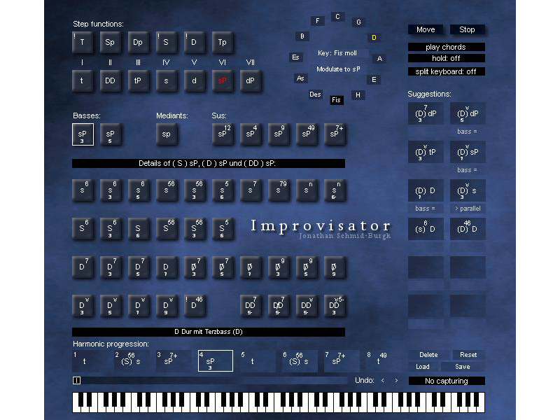 Harmonic Improvisator is fully versed in the rules of harmonic theory.