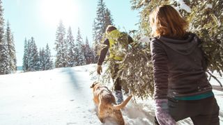 best gifts for hikers: wintery walk