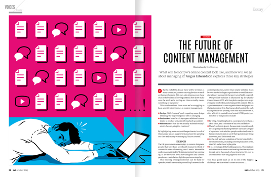 Angus Edwardson considers how we might manage content in the future