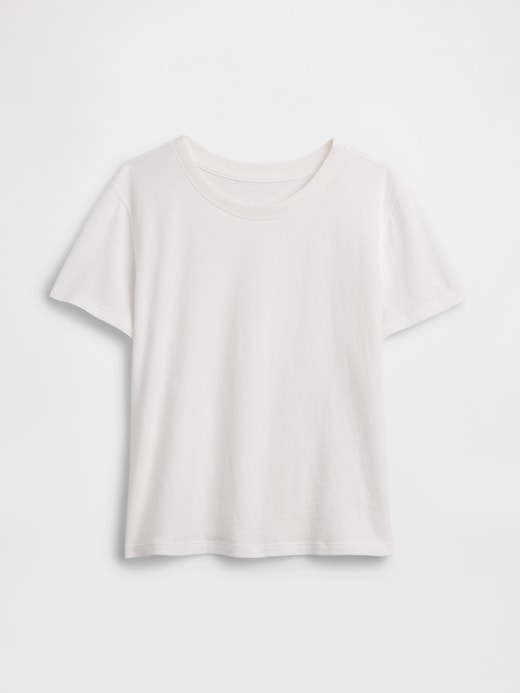 Cotton Jersey Shrunken T-Shirt