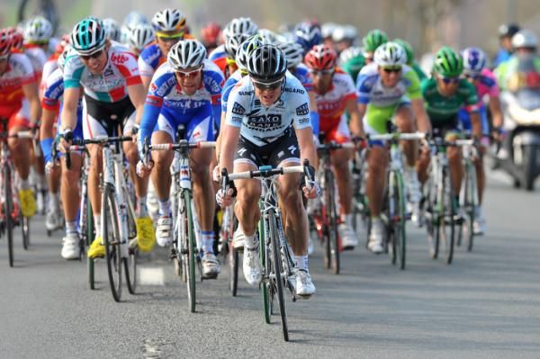 Belgian Kevin Van Impe at the front of the peloton