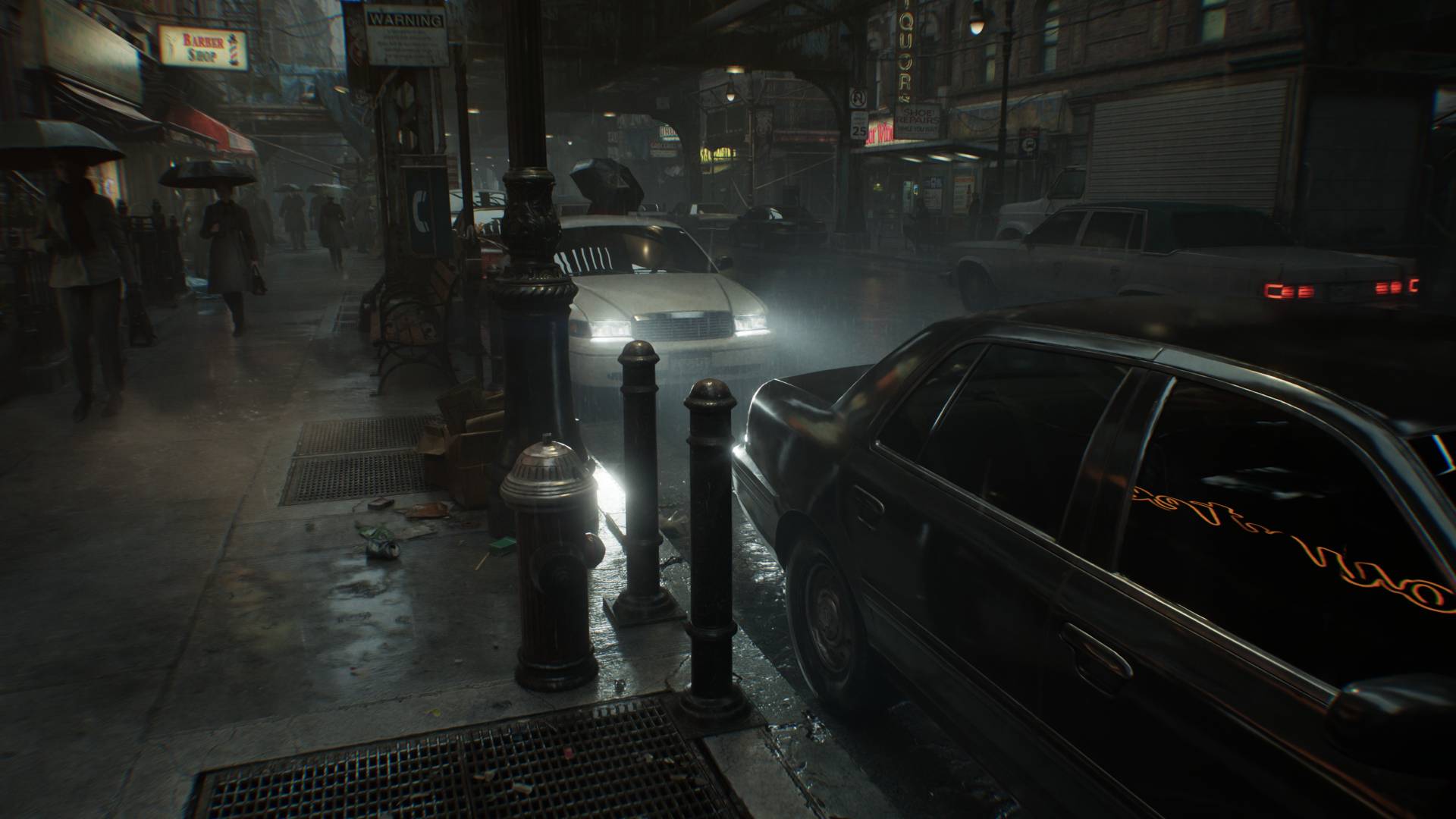 Resident Evil Requiem with screenshot of street with Ray Reconstruction off.