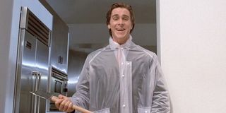 Christian Bale playing Patrick Bateman in American Psycho