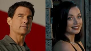 tom cruise in top gun: maverick and ana de armas in no time to die