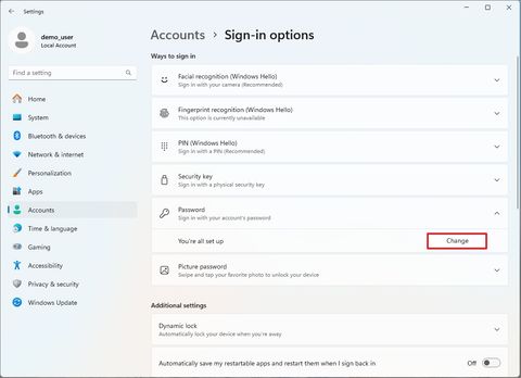 How to change account password on Windows 11 | Windows Central