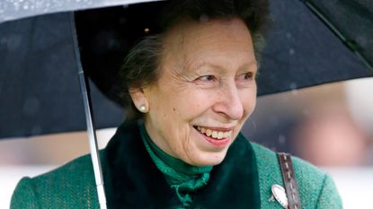 Princess Anne avoids shaking hands