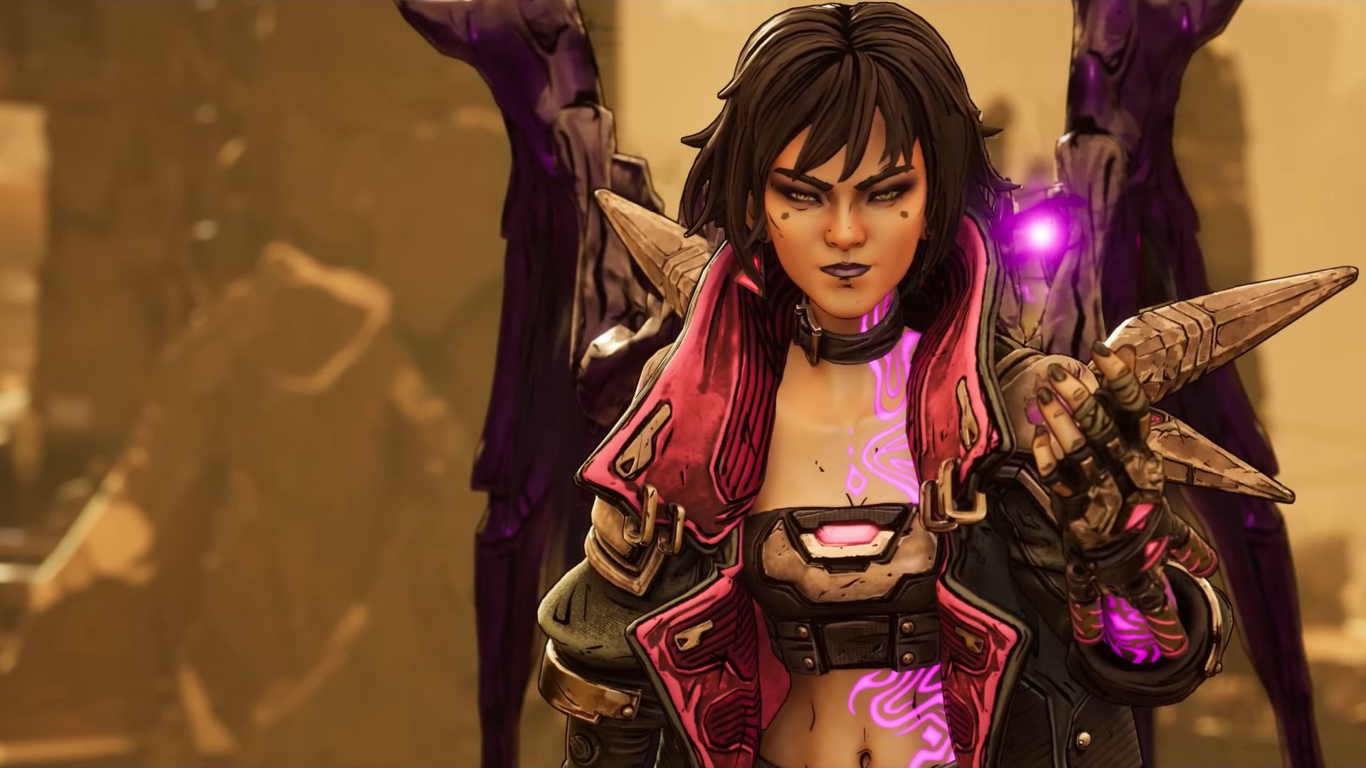 A siren summons a ball of purple energy